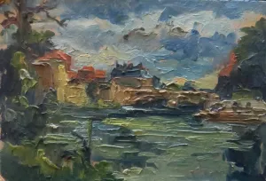 Nancy, huile sur carton — Alfred Veillet