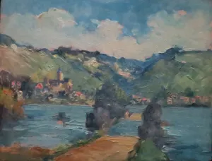 Sans titre, huile sur contreplaqué — Alfred Veillet