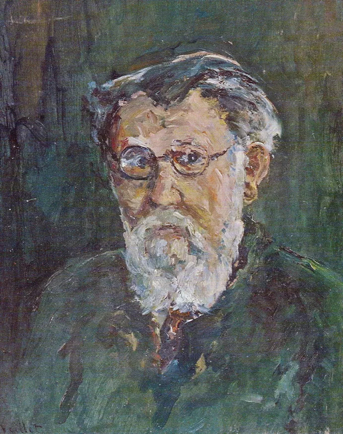 Autoportrait, huile sur isorel — Alfred Veillet