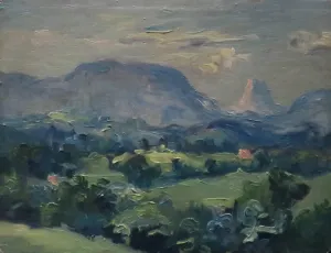 Sans titre, huile sur contreplaqué — Alfred Veillet