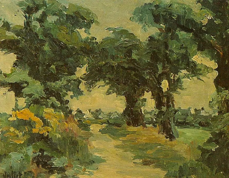 Belle-Île-en-Mer, huile sur contreplaqué — Alfred Veillet
