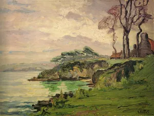 La rivière de Pont-Croix, huile sur toile — Alfred Veillet