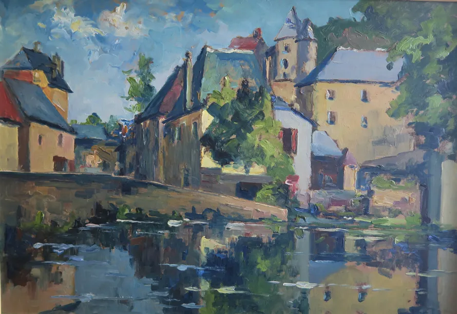 Sans titre, huile sur contreplaqué — Alfred Veillet