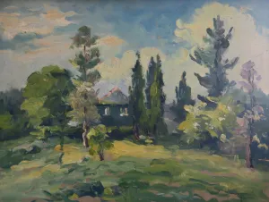 Sans titre, huile sur bois — Alfred Veillet