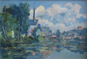 Sans titre, huile sur contreplaqué — Alfred Veillet