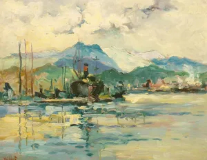 La Spezia, huile sur isorel — Alfred Veillet