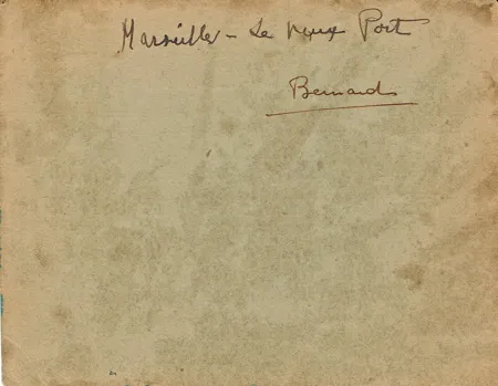 Carte postale du vieux port de Marseille — verso
